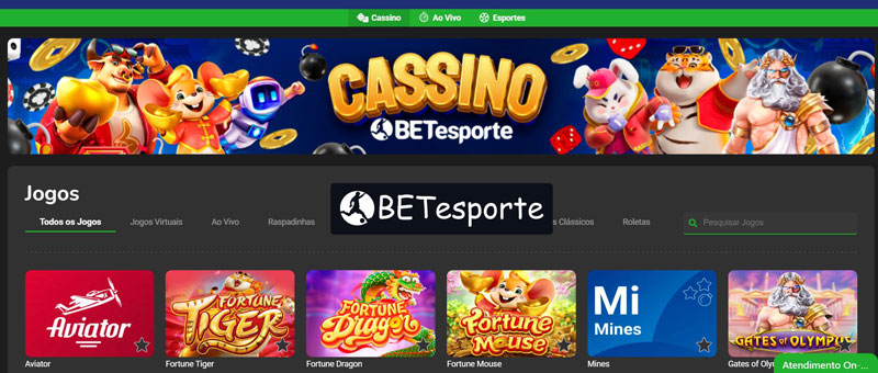 Desenvolvimento de Bet Esporte Casino
