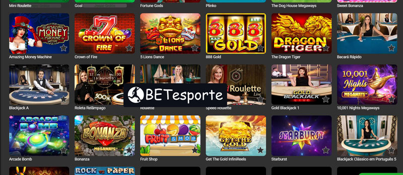 Jogos Disponíveis no Bet Esporte Casino